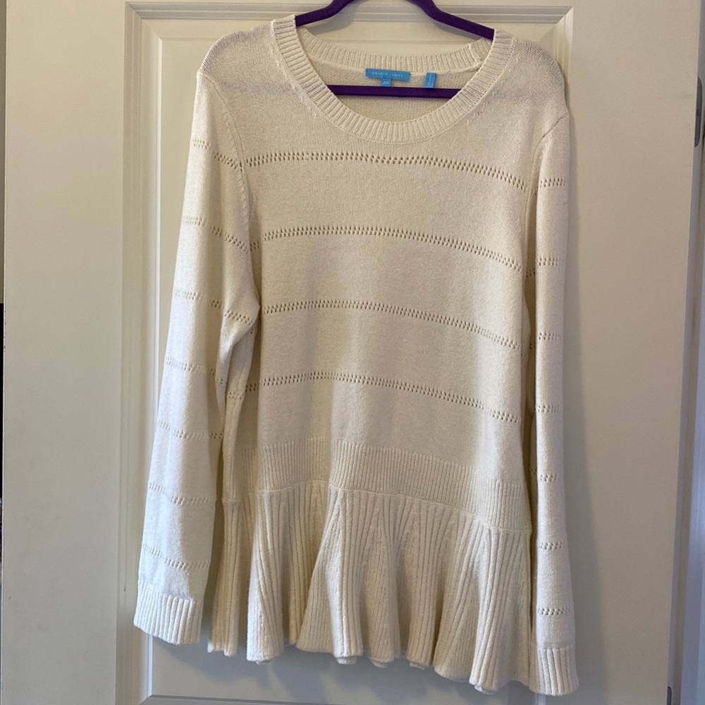 NWOT Draper James Peplum Sweater